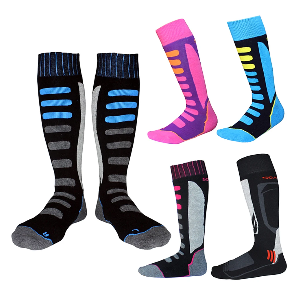 

Зимние спортивные носки унисекс для детей и взрослых, термоноски для катания на лыжах и сноуборде, европейские размеры 39-42