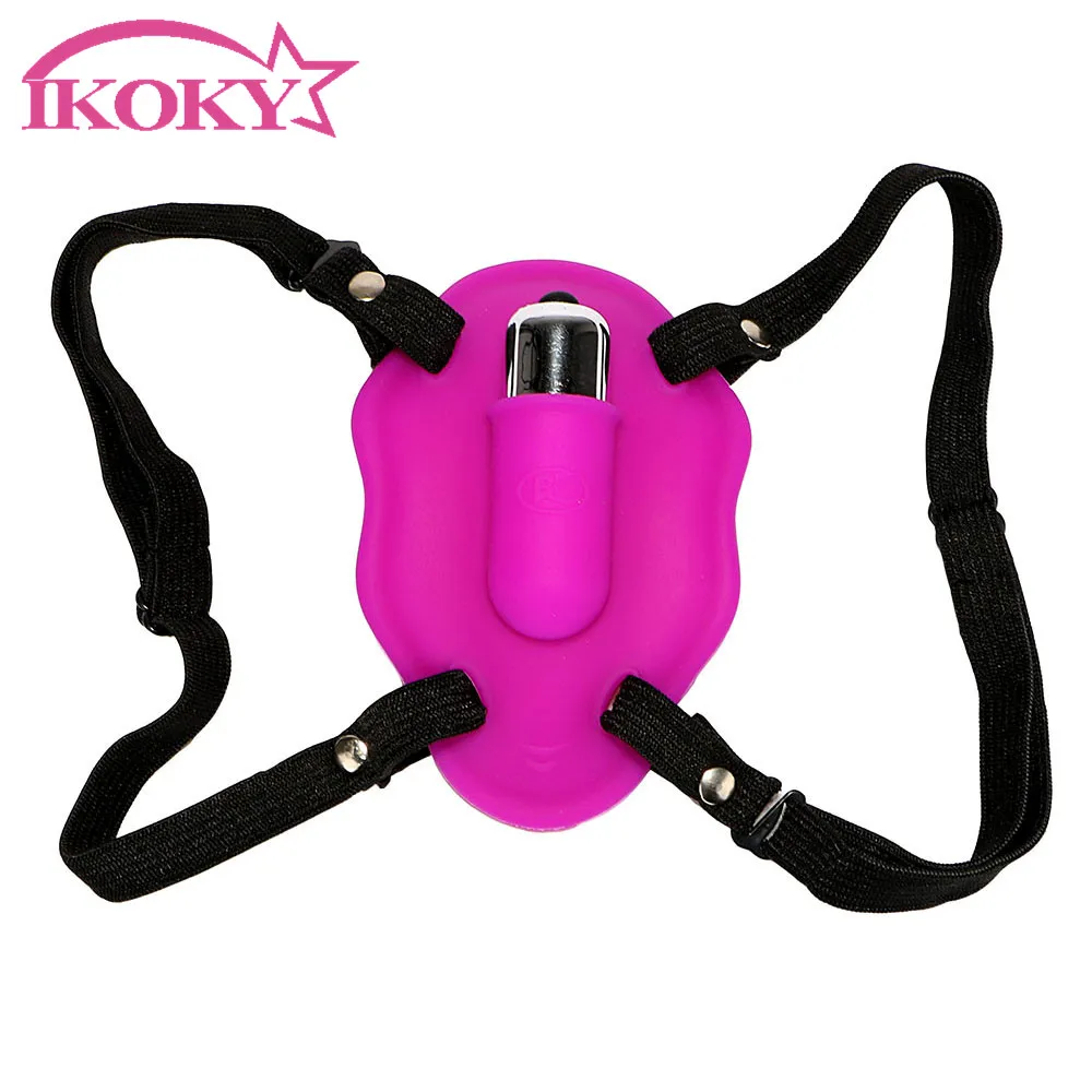 Вибратор-бабочка IKOKY силиконовый для стимуляции клитора женский оргазм интимные