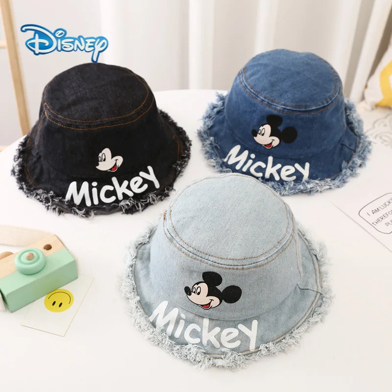 

Disney Mickey Women's hat bucket hat cartoon frayed cowboy hat sunshade women's winter hat 2021 kpop cap