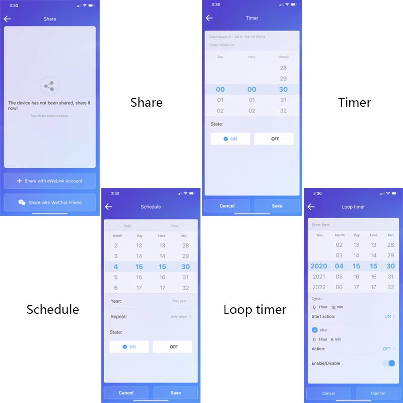 1P din-рейка WIFI автоматический выключатель Умный таймер реле дистанционное