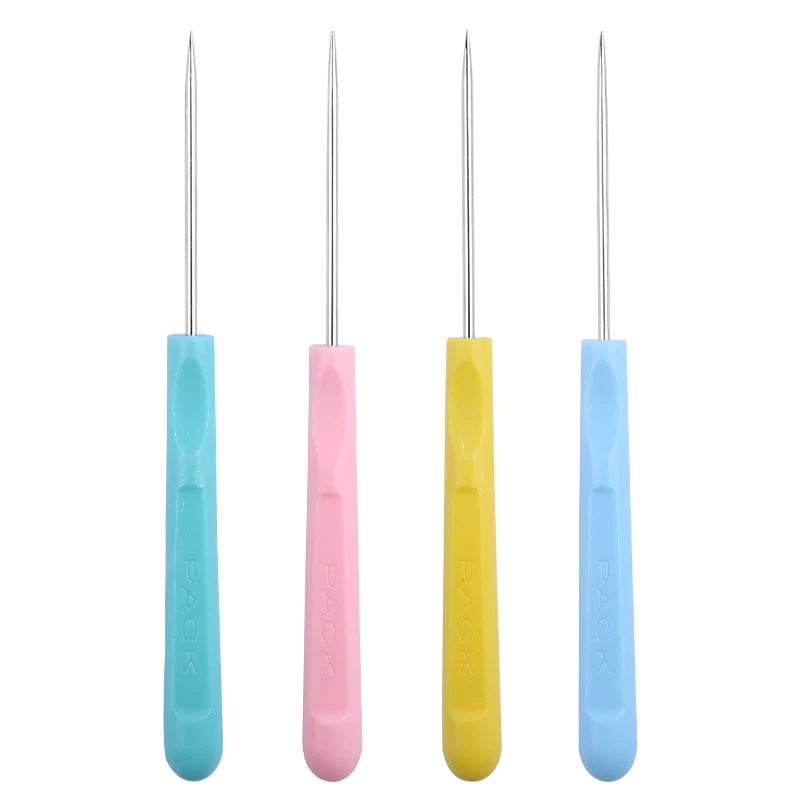 

LMDZ Plastic Awl Pick Needle Sewing Awl Tools Leather Piercing Tool Shoes Bags Hole Hook Awl Crochet For Shoe Repair