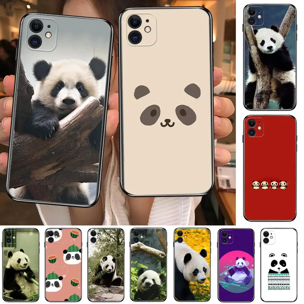 

Super Cute Panda Phone Cases For iphone 13 Pro Max case 12 11 Pro Max 8 PLUS 7PLUS 6S XR X XS 6 mini se mobile cell