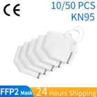 Маска KN95 для взрослых 1050 шт., маски FPP2 для белого лица, маски с фильтром, защитные маски для рта 95%, тушь для ресниц, маски Cubrebocas