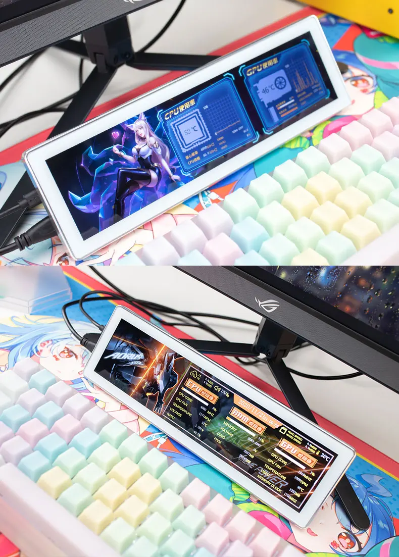 3840*1100 HD IPS экран контроль температуры динамический дисплей Настольный AIDA64