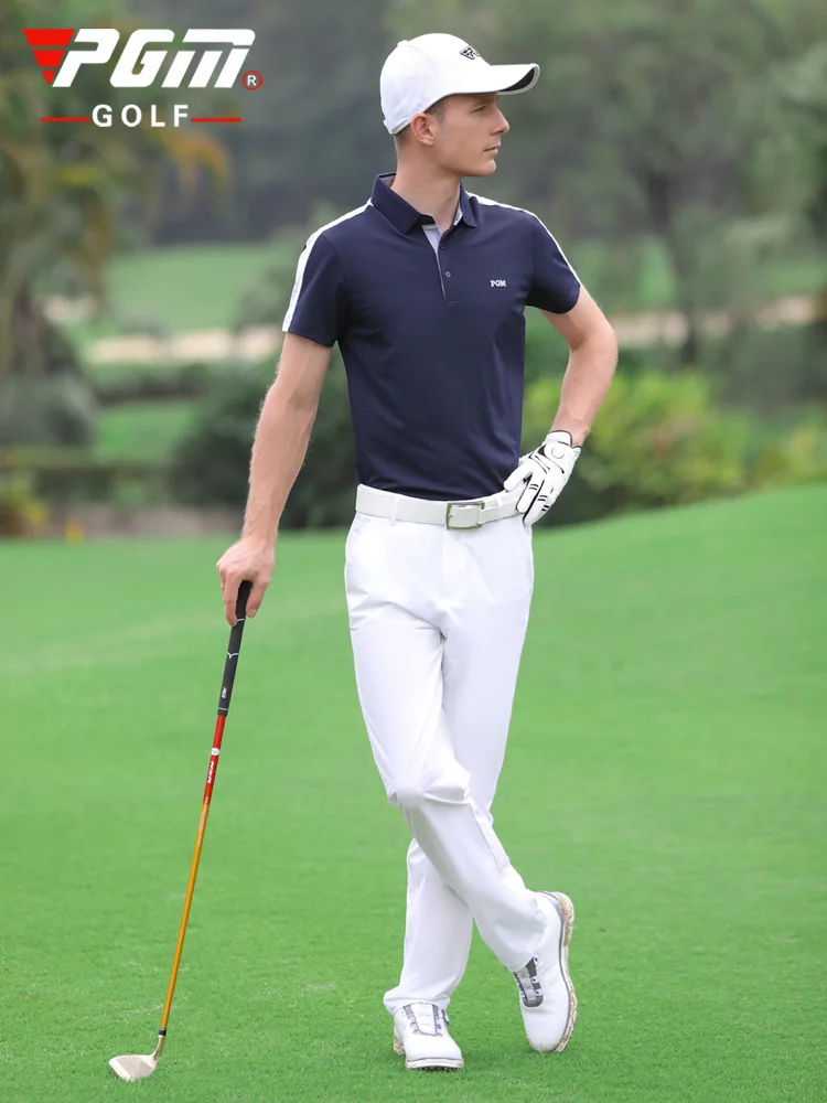 PGM ультратонкие топы Мужская футболка с коротким рукавом летняя спортивная