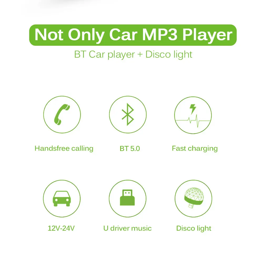 Автомобильный fm-передатчик ONEVER, звездное небо, дискотечный светильник, Bluetooth 5,0, 5 В/3.1A, автомобильное зарядное устройство с двумя usb-портами, автомобильный радиоприемник, атмосферная лампа
