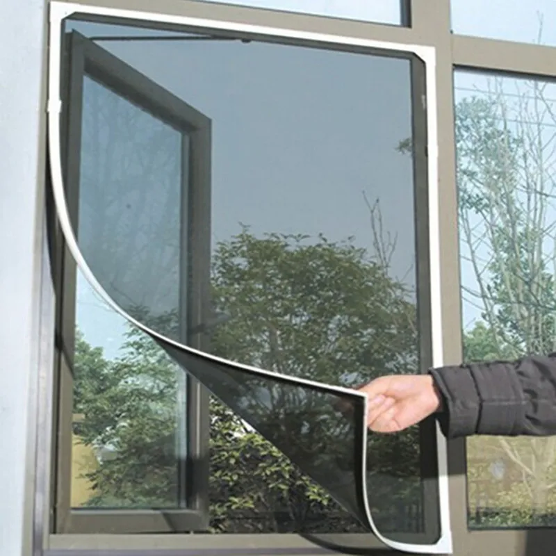 Inset New 150x200cm Room Mosquito Anti Window Kitchen Insect Nets Door Indoor Bug Flying Mesh Protector Curtains adhesive Screen | Дом и сад