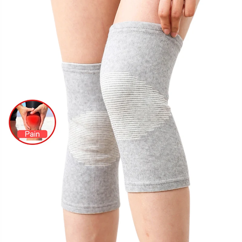 

Knee Pads Support Protector Leg Arthritis Injury Gym Sleeve Elasticated Bandage knee Pad Charcoal Knitted Kneepads Warm