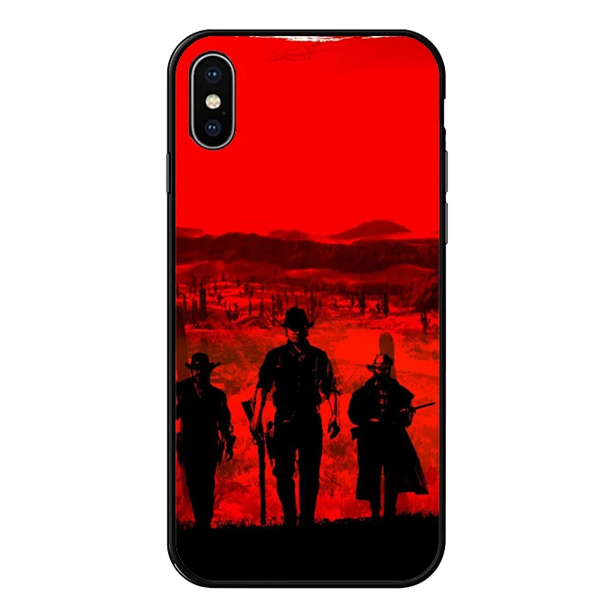 Топ игры Red Dead серия Мягкий ТПУ чехол для телефона iPhone X XS 6 6splus 7 7Plus 8 Plus MAX XR