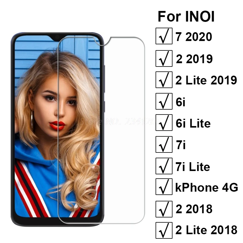Защитное стекло для INOI 7 2020 Lite 2019 6i 7i kPhone 4G 2 1 шт.|Защитные стёкла и плёнки