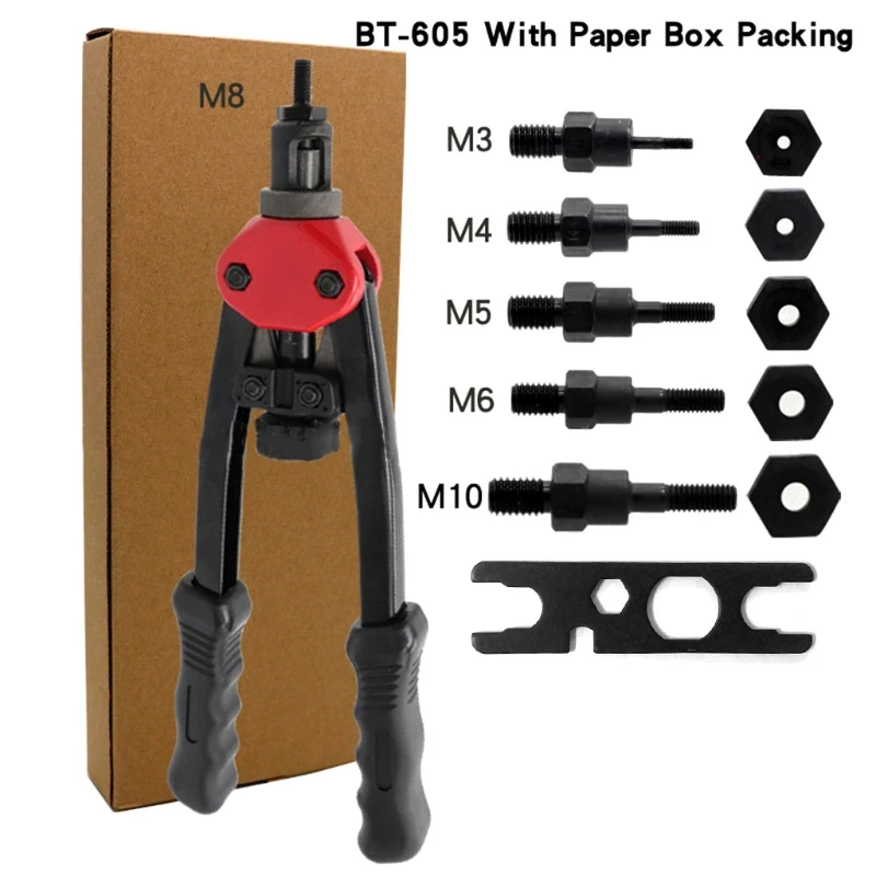 

Manual Pulling Riveter Blind Heavy Hand Pull Cap Nut Pliers M3 M4 M5 M6 M8 M10