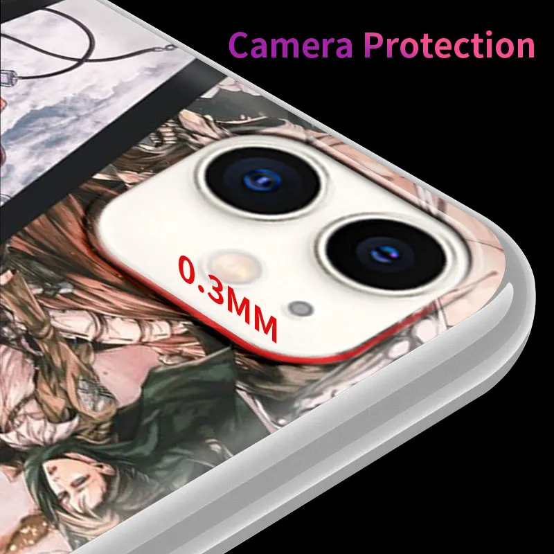 

Matte Phone Case For iPhone 11 Pro Max 12 Mini XR 7 8 XS X 5 6 6S Plus SE 2020 Funda Soft Cover Capa Attack On Titan Levi Coque