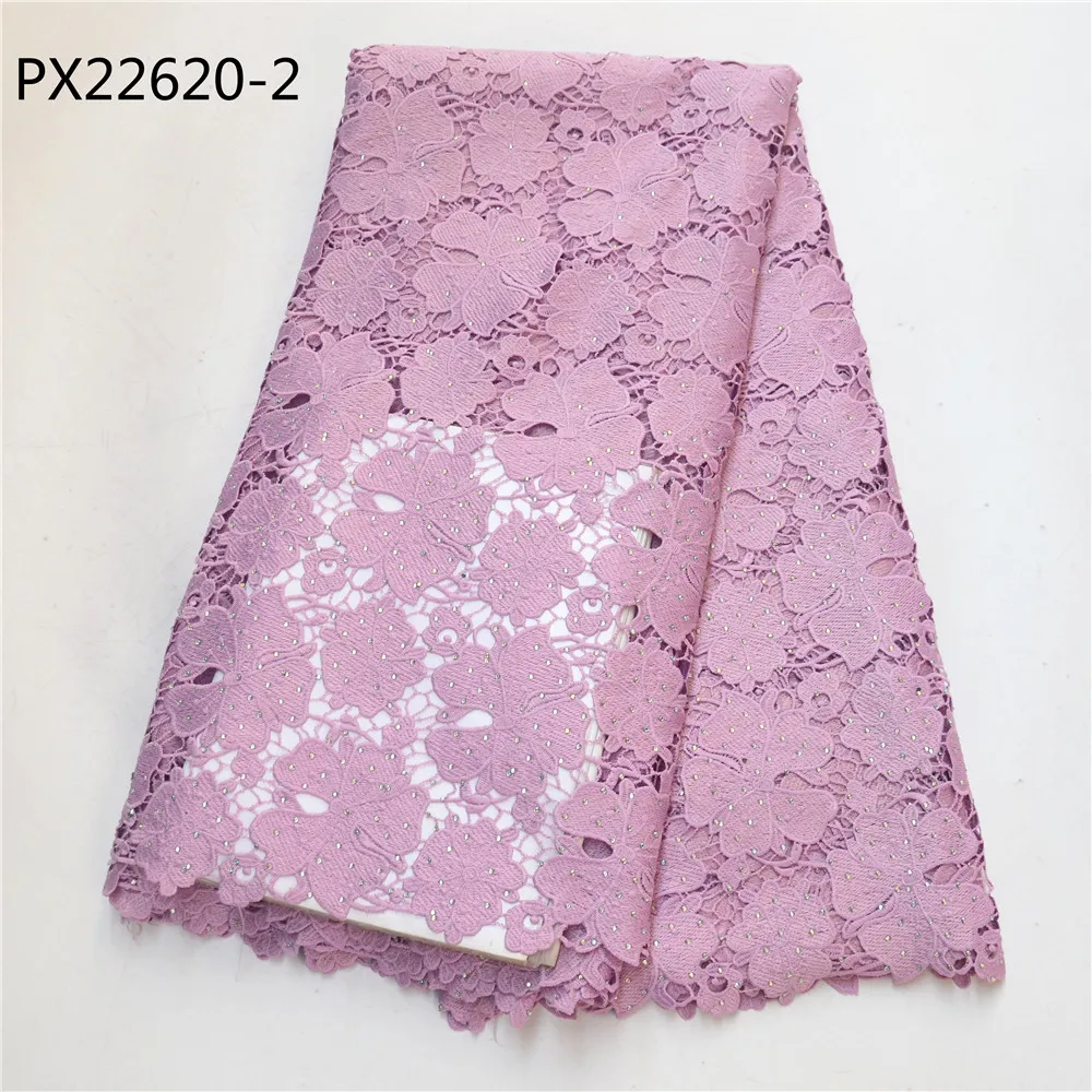 Новая модная стильная кружевная ткань 2019 розовые Африканские кружева с вышивкой