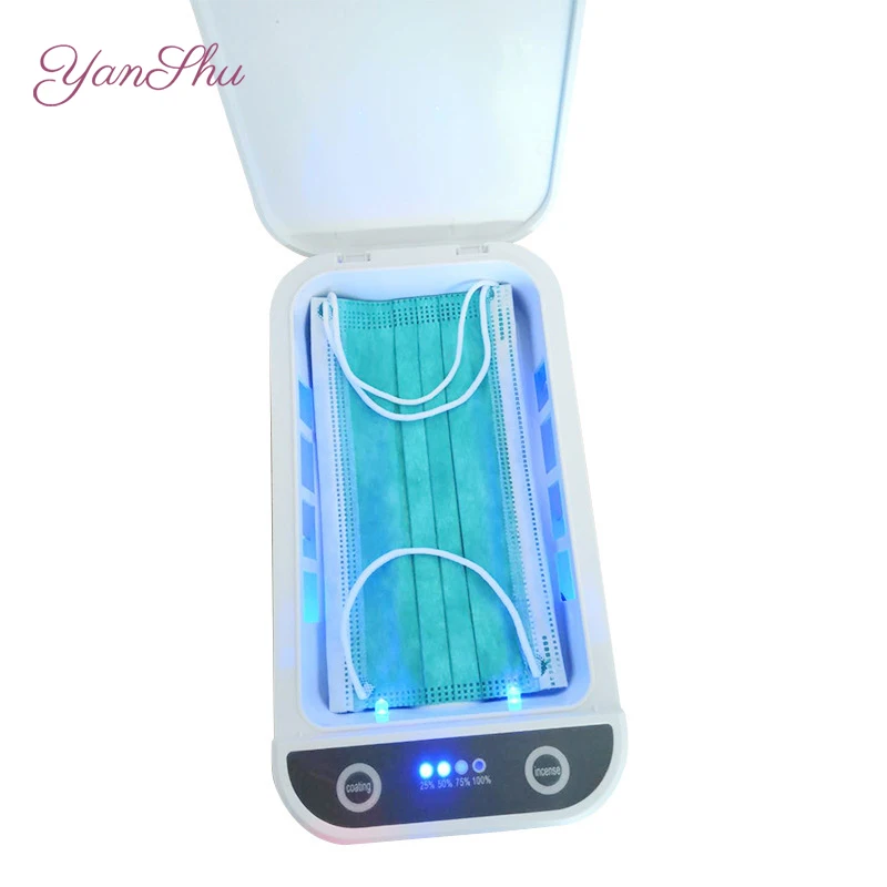 portable ultraviolet disinfection mobile phone case sanitizer mobile sterilizer with charger uv cell phone sanitizer free global shipping