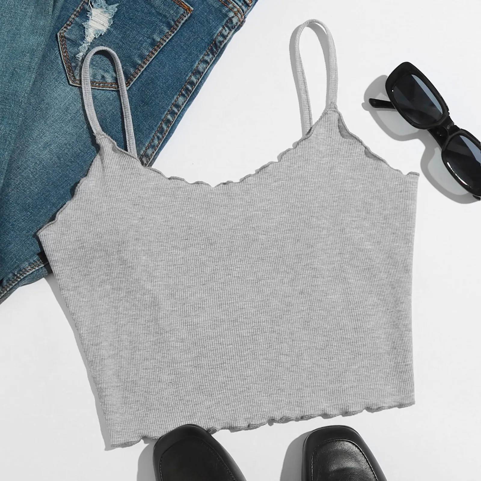 Womail Tanks Camis crop top Tops Solid Sleeveless Pullover Vest Tank Crop Shirts tops for women summer corset tops to wear out