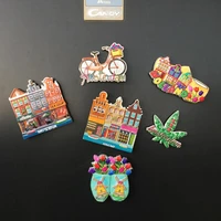 qiqipp dutch element amsterdam creative tourist souvenir magnet refrigerator collection decorative hand gift