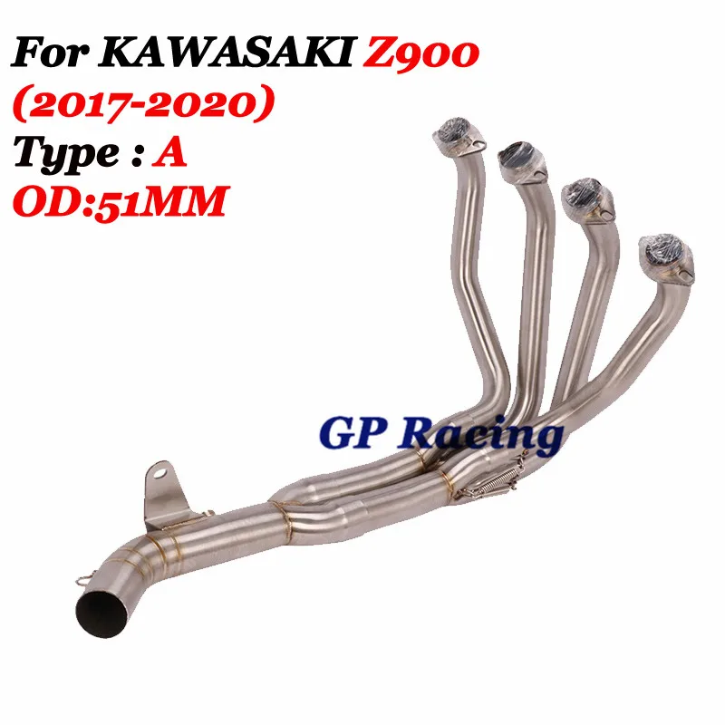 Slip On выхлопных газов для KAWASAKI Z900 2017-2020 мотоциклетные полной выхлопной системы