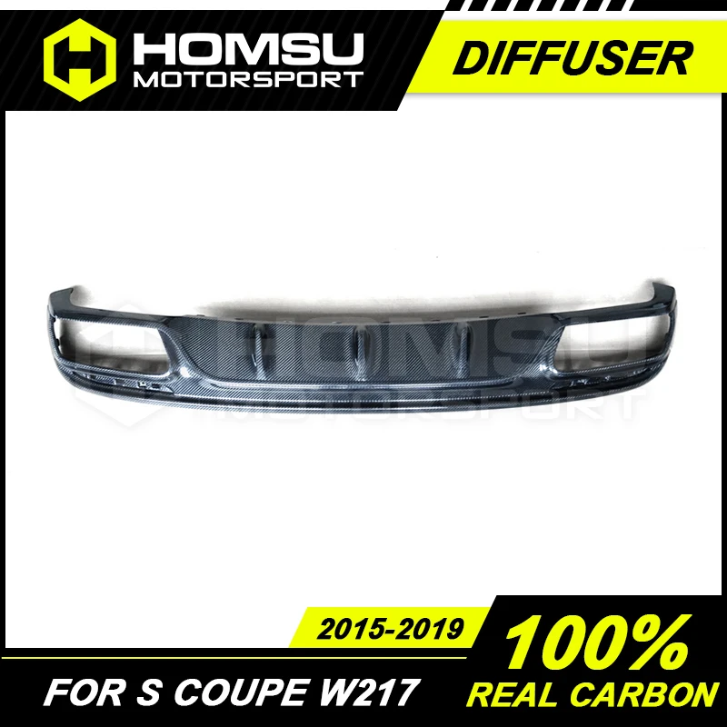 Комплект в стиле s63 задний диффузор из углеродного волокна подходит для 2015-2019 S Coupe