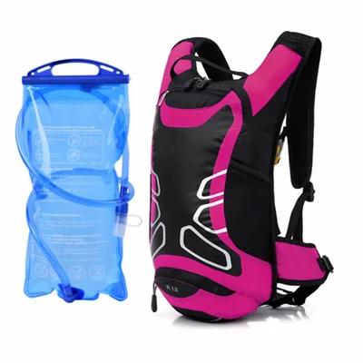 with water bag 12L велосипед велосипедные сумки велосипедный рюкзак тканевый резервуар для воды Сверхлегкий на открытом воздухе Спорт езда MTB Тактический походный военный рюкзак - Цвет: with water bag