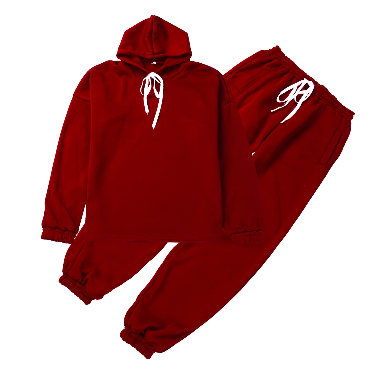 Женский свободный домашний костюм из 2 предметов спортивный с длинным рукавом