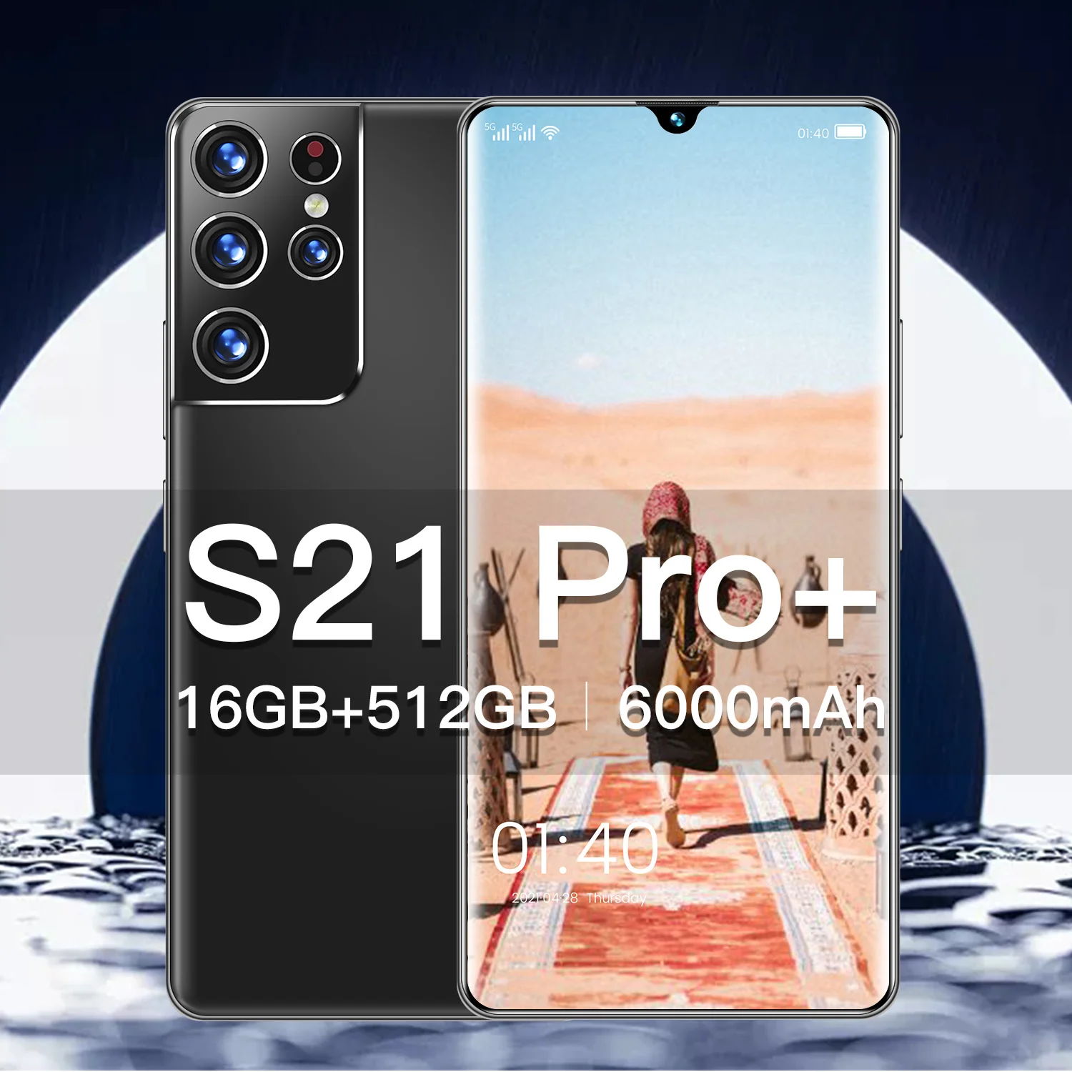 

2021 New Global Version Smartphone S21 Pro 5G Android 11 16GB 512GB 6000mAh Cellphone 32MP 64MP Camera Face ID Mobile Phone