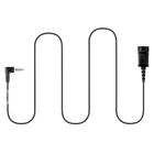 Гарнитура один кабель (быстрое отключение) к одиночному разъему 3,5 мм для наушников Plantronics, смартфонов, мобильных телефонов, ноутбуков и т. д. с