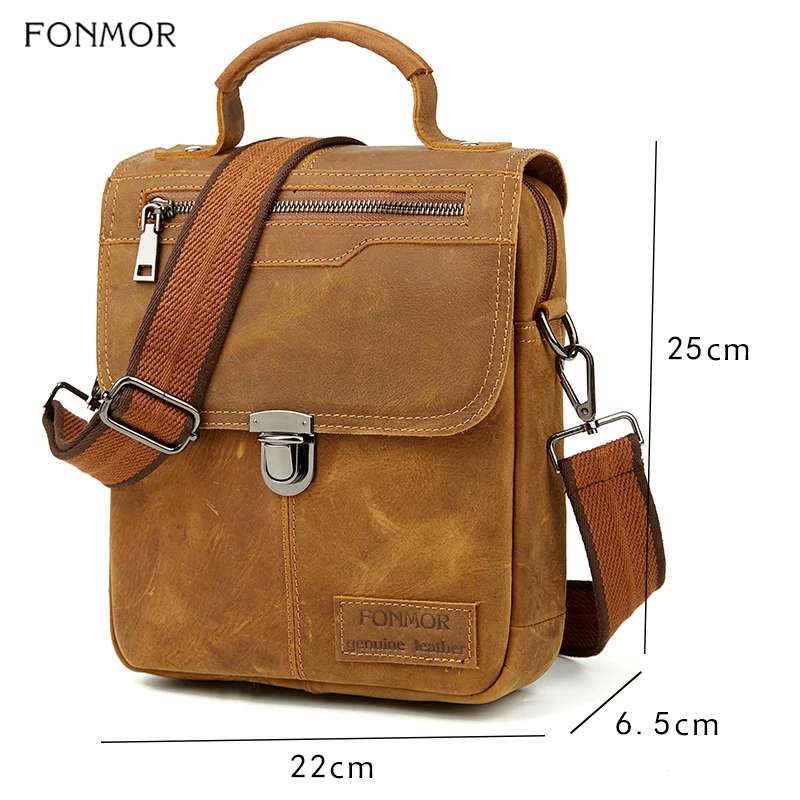 Мужская деловая сумка Кроссбоди из натуральной кожи| |