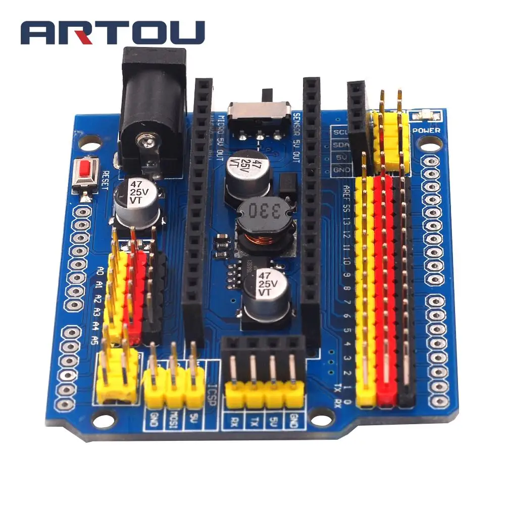 Модуль для Arduino Nano V3.0 3 0 I/O IO Плата расширения микросенсор Щит Leonardo one |