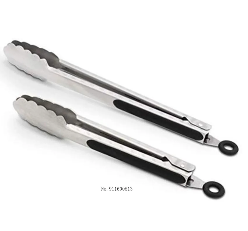 

304 Stainless Steel Kitchen Cooking Tongs, 9" and 12" Set of 2 Sturdy Grilling Barbeque Locking Food,BBQ bakery accessories