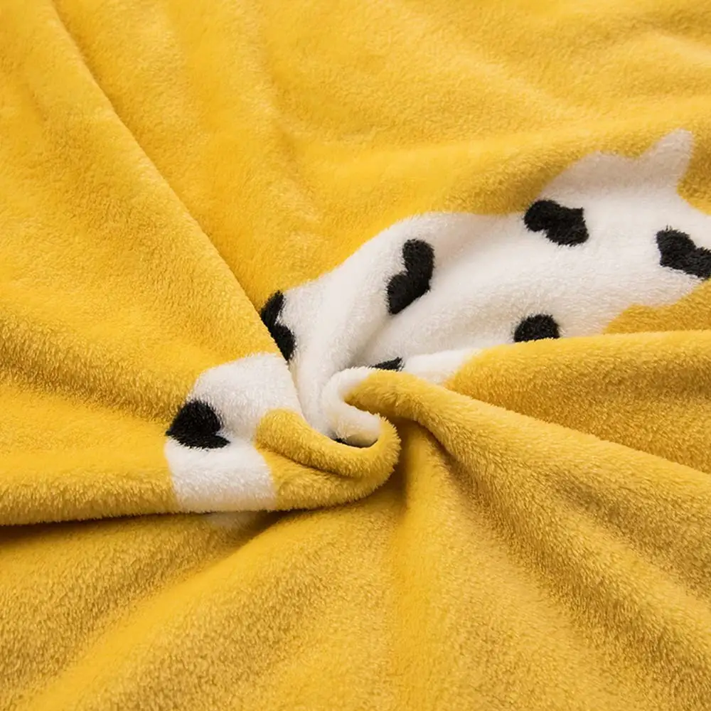 Яркое тонкое одеяло с рисунком из мультфильма теплый лист|Одеяла| |