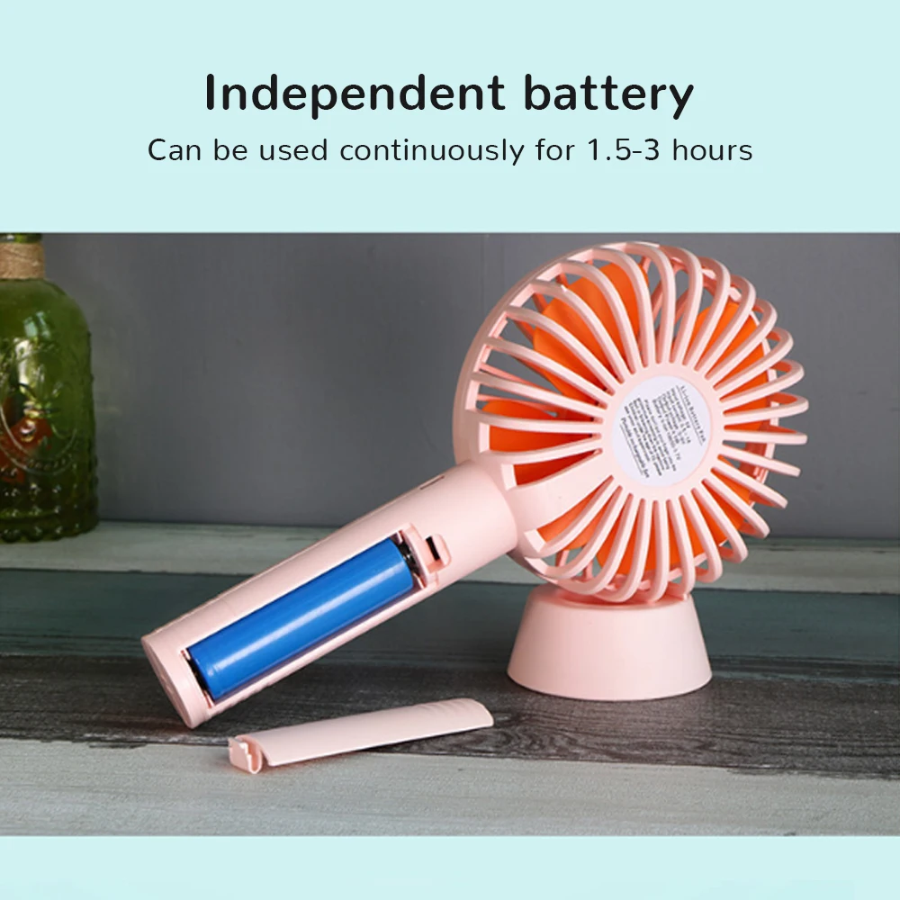 Летний кулер портативный вентилятор ручной USB перезаряжаемый Мини Складной для