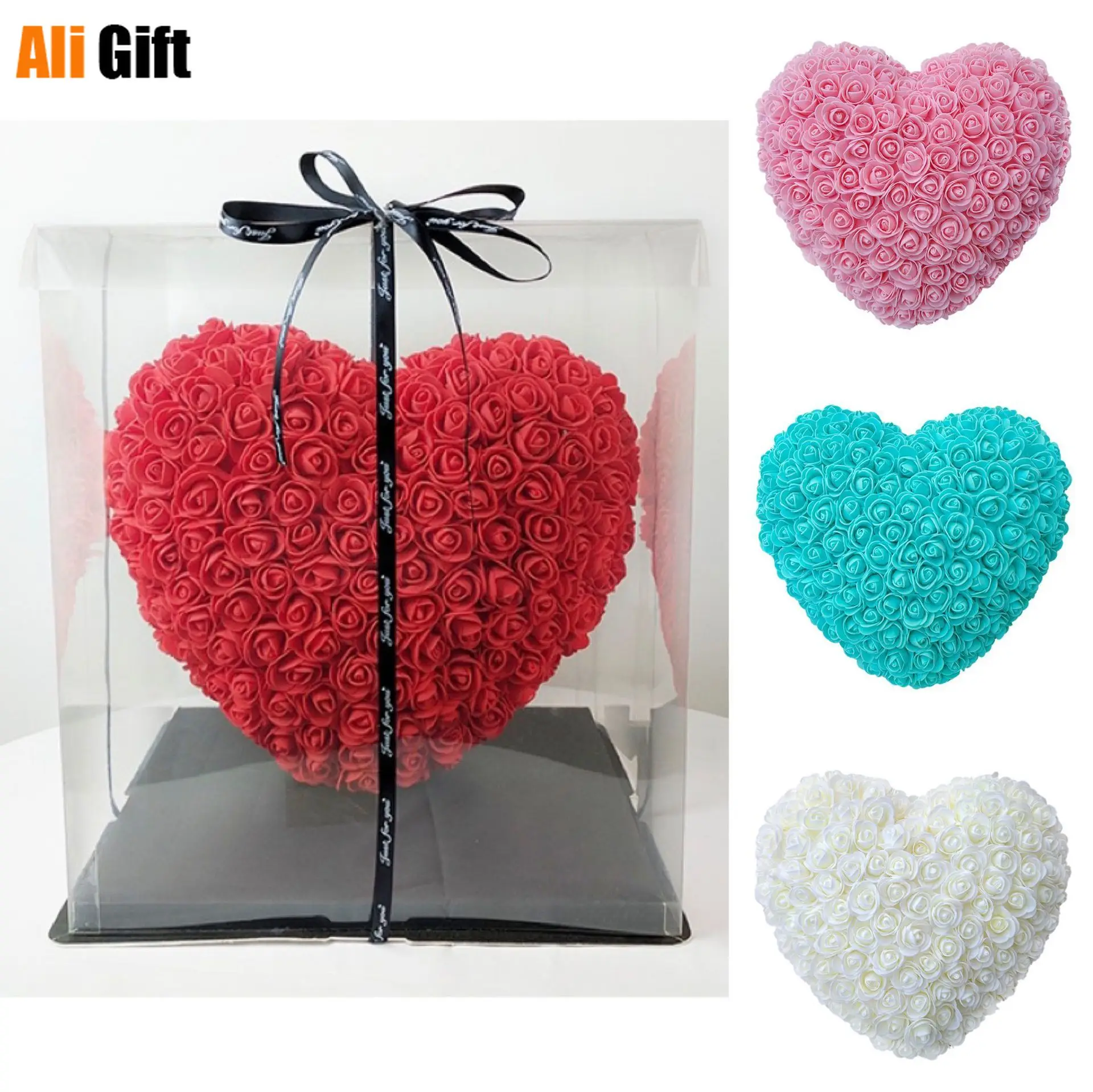 

Искусственные розы 30 см, искусственный цветок, стена в форме сердца, свадебное украшение, подарок на день Святого Валентина, мыло, цветы из п...
