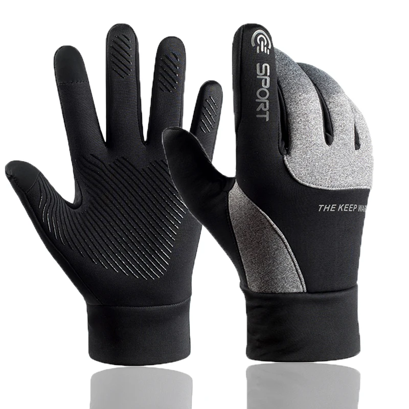 

Модные зимние перчатки для сенсорных экранов для мужчин для вождения автомобиля Защита от холода грелки для рук варежки велосипедные мотоц...