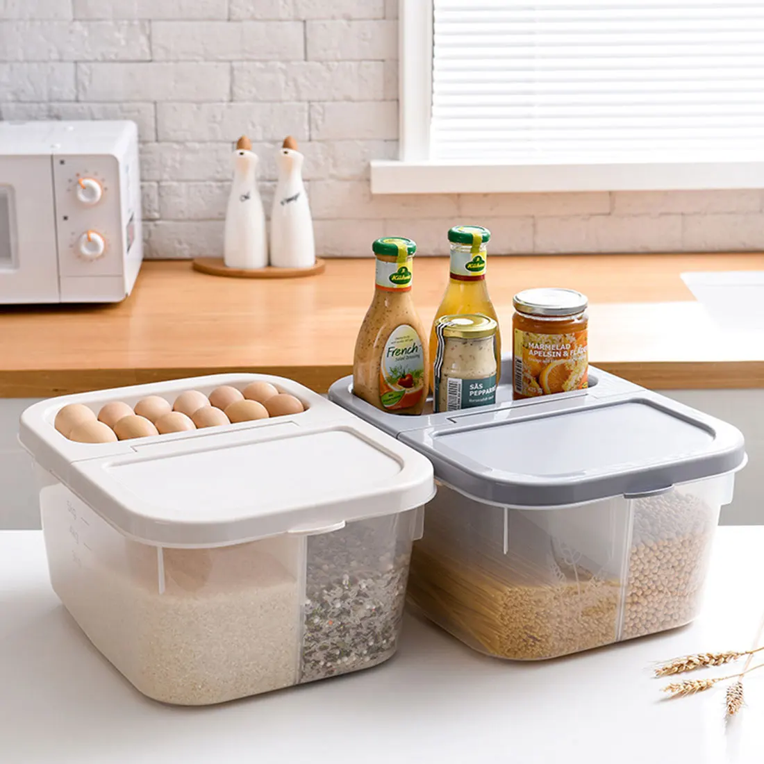 10 кг Бытовая коробка для хранения риса с защитой от насекомых влагостойкий