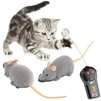remote control mouse cat toy flocking plastic dog toys cat mice toy funny puppy gift training pet toys wireless mouse toys gifts