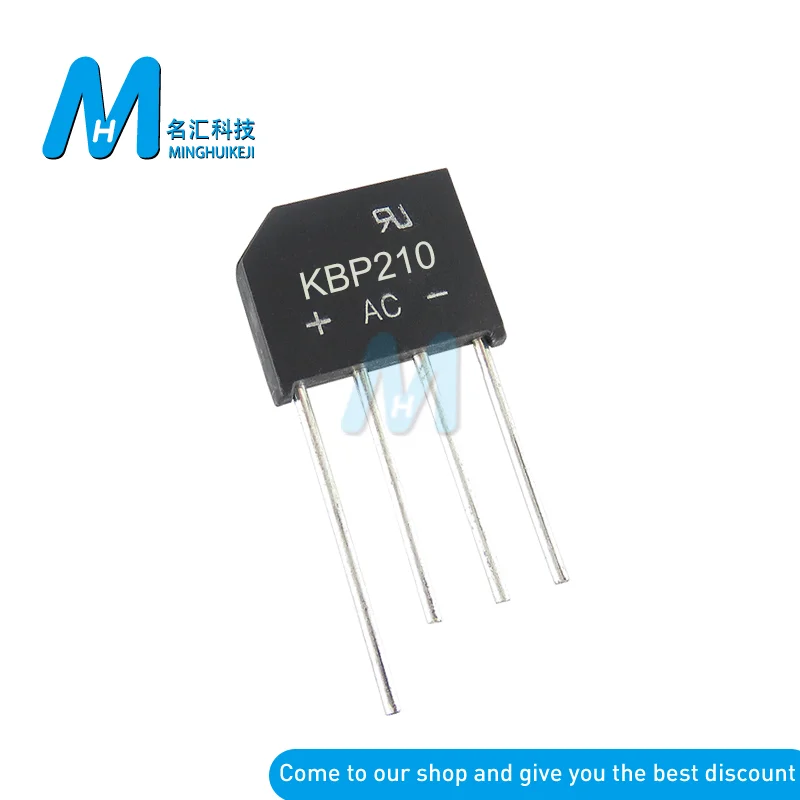 

10PCS KBP210 2A 1000V Diode Bridge Rectifier KBP210 New And Original ic