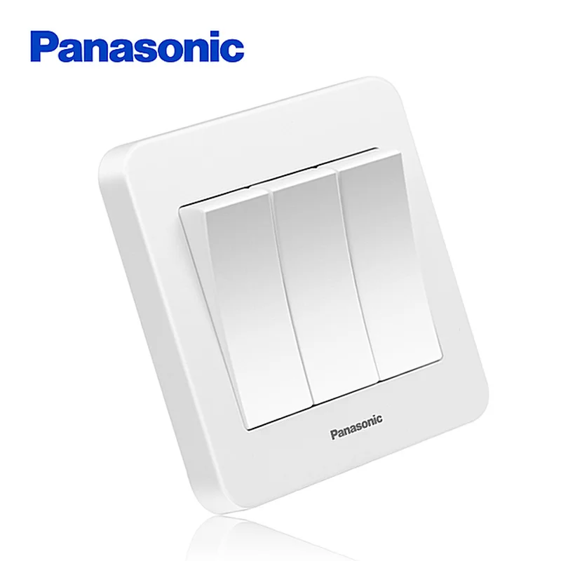 Panasonic Стандартный Переключатель кнопочный выключатель света 1 банда 2 банды 3
