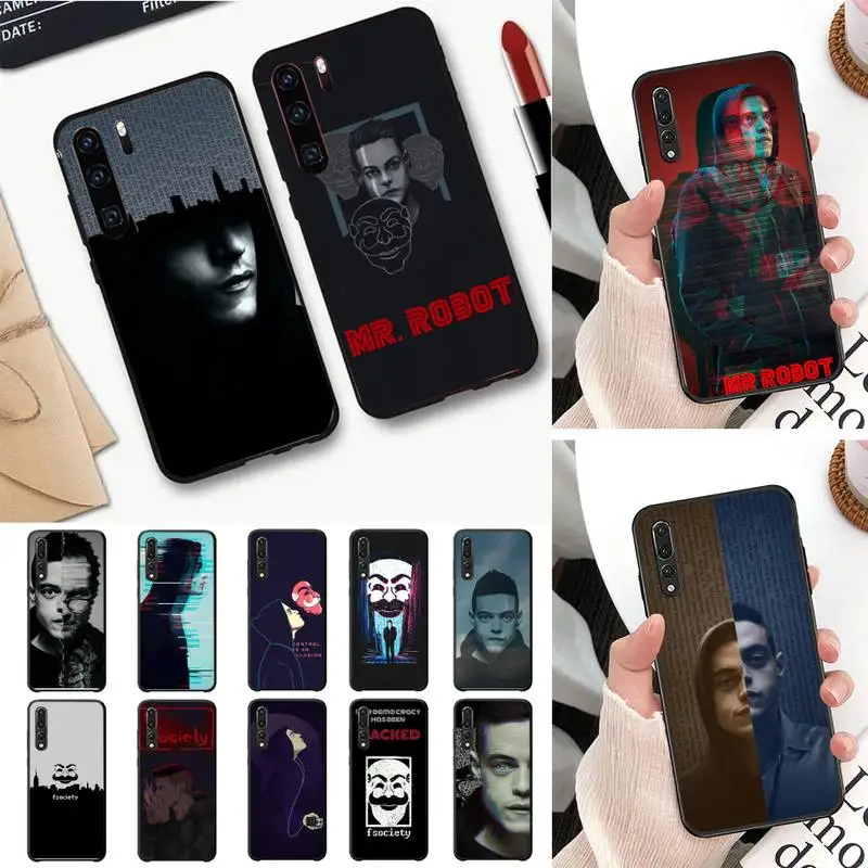 

Mr Robot Phone Case For Huawei P30 plus P8 lite P9 lite Back Coque for Psmart P20 pro P10 lite