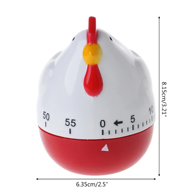 Милая куриная форма кухонный таймер механический Обратный отсчет часы Будильник