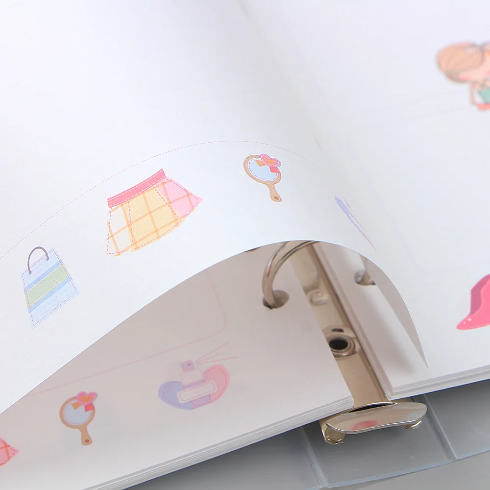 A5 A6 шесть отверстий в форме сердца ручная учетная запись страница looseleaf адаптер