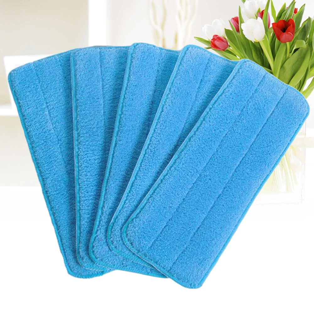 

5pcs Non Hand Washing Mop Head Replace Cloth Water Spraying Clean Accessories Household Cleaning Paste Mop Cloth Floor Clean Too