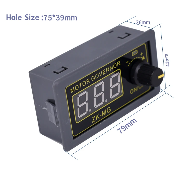 DC 5-30V 12v 24v 5A Motor Controller PWM Adjustable Speed Digital display encoder duty ratio frequency MAX 15A ZK-MG |