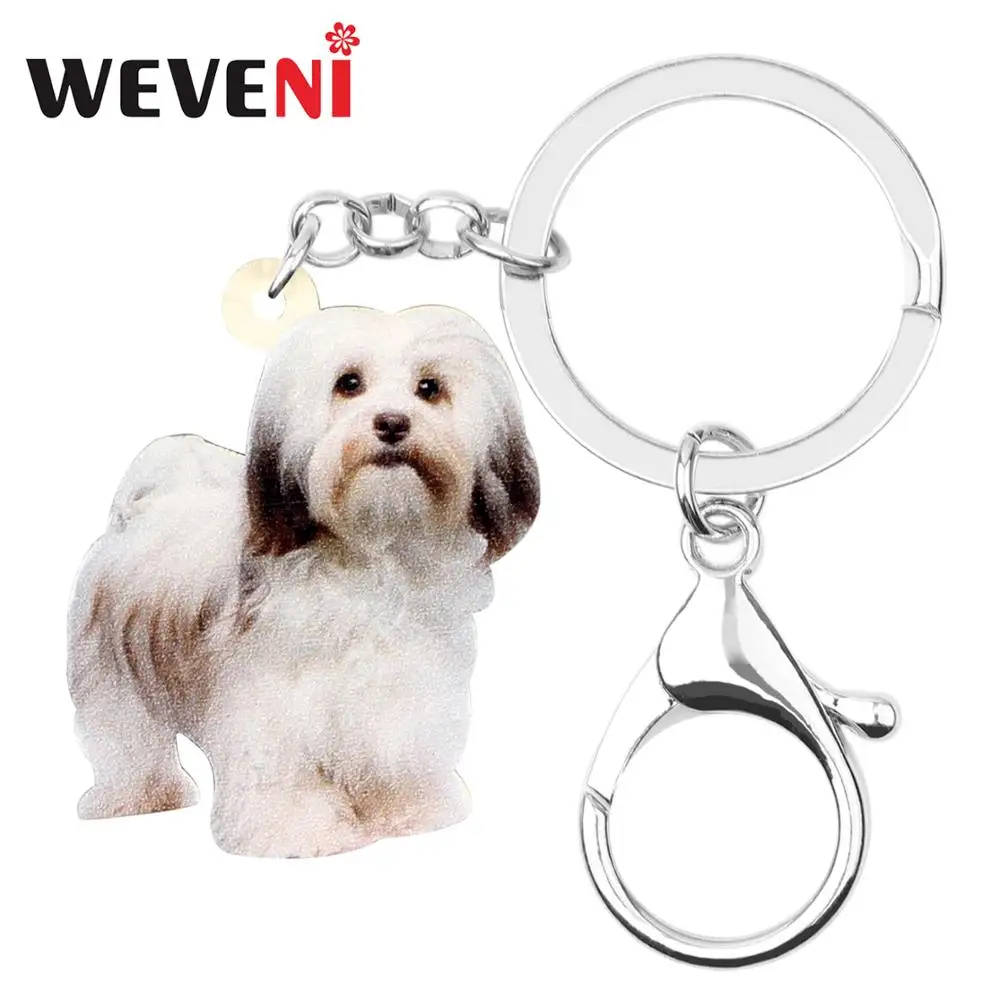 WEVENI акриловый брелок для ключей с милой собачкой в виде собаки трекер домашних