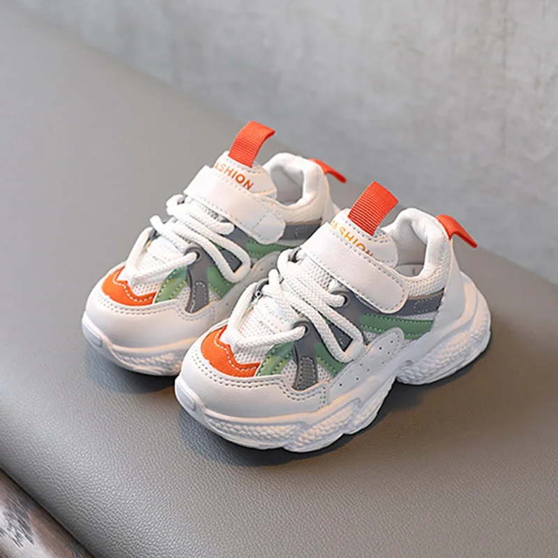 

Детские дышащие сетчатые модные кроссовки мягкая подошва для мальчиков и девочек обувь для начинающих ходить беговые кроссовки детская по...