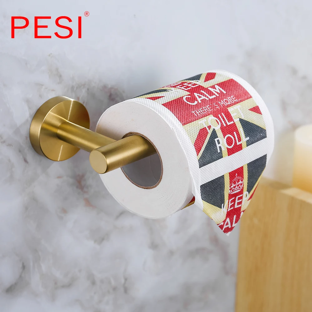 toilet paper holder tissue roll holder hanger matte black bathroom accessories 304 stainless steel wall mount wc paper holder free global shipping