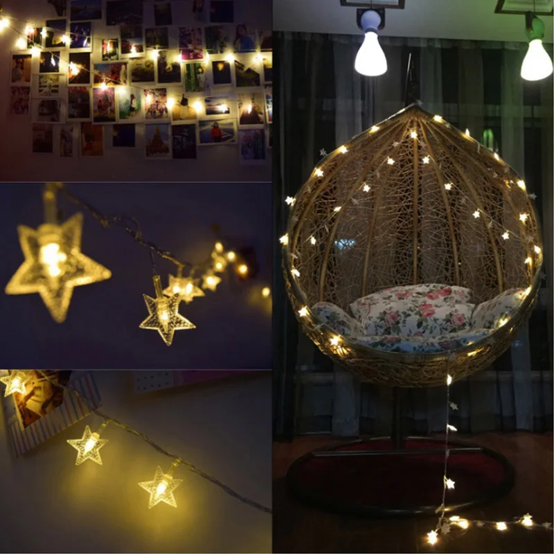 

10/20/30M Christmas Tree Star Led String Fairy Light Xmas Party Home Wedding Garden Garland Christmas Led Lights Decoration