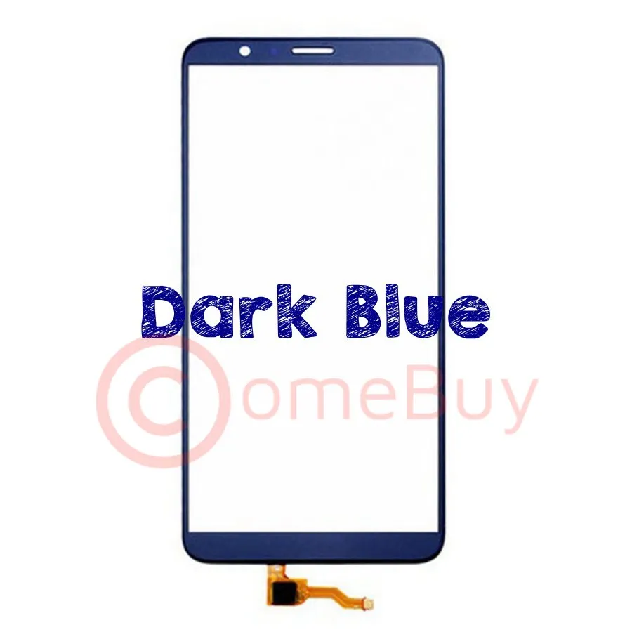 Для Honor 7X сенсорный экран дигитайзер стеклянная сенсорная панель для huawei Honor 7X сенсорный экран черный/белый/синий/золотой