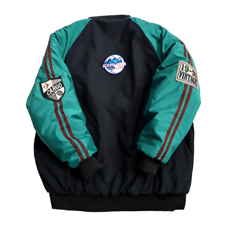 Уличная одежда Женская куртка-бомбер в стиле пэчворк Модные свободные куртки