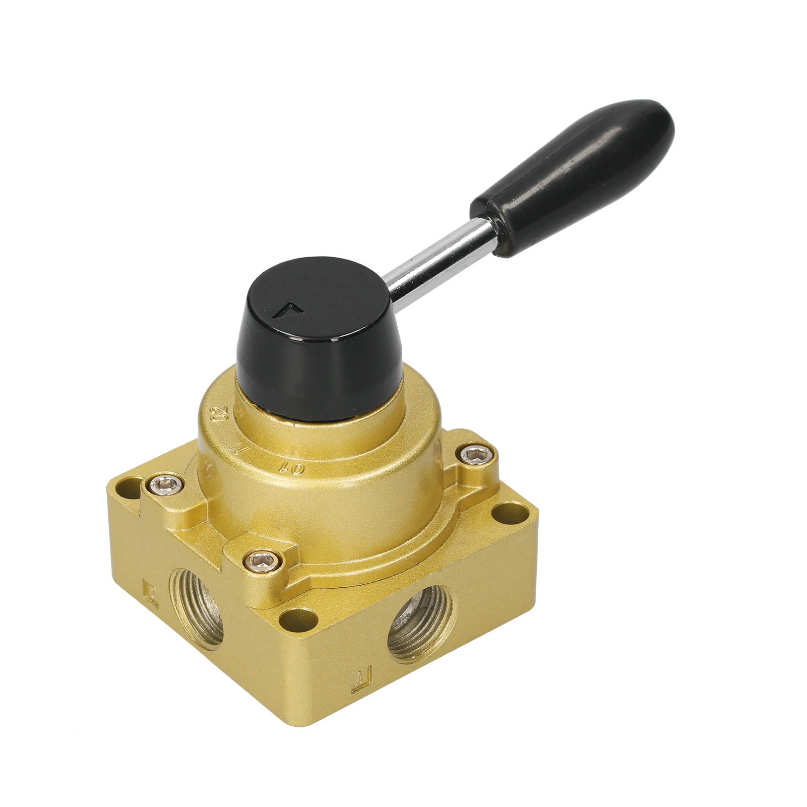 

5-дюймовый пневматический поворотный ручной клапан, 4-позиционный 3-позиционный ручной клапан, пневматический контроль потока воздуха