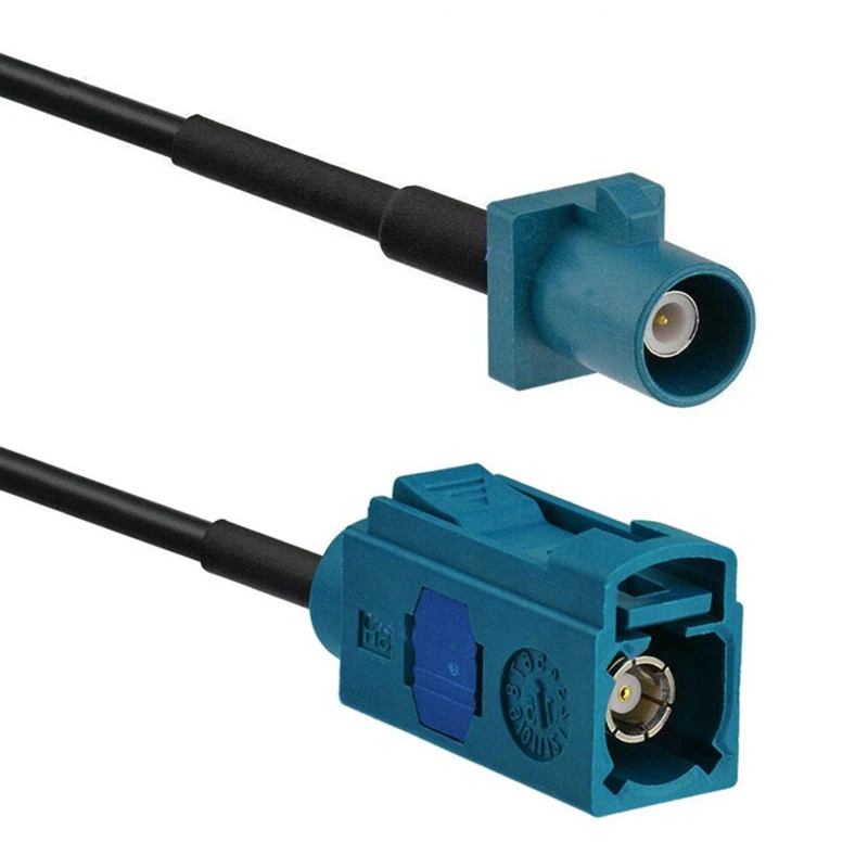 

2pcs FAKRA-Z Male to Female Connector Cable Navigation GPS Antenna Adapter Cable Radio Extension Cable Universal Z type